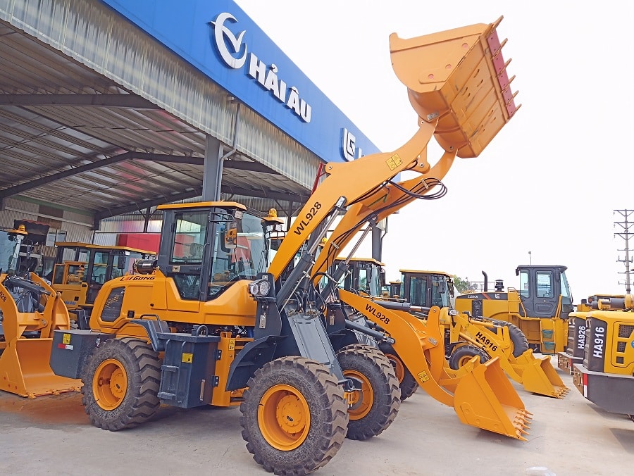 xe xúc lật mini hải âu 928 gầu 1_1 m3